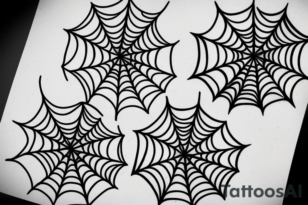 spider web tattoo idea