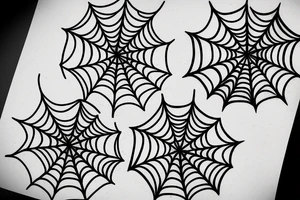 spider web tattoo idea