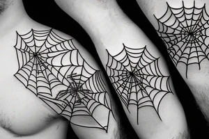 spider web tattoo idea