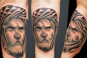 a Leo face that seems a little sad and a little angry in his eyes need to be the year 2017 tattoo idea