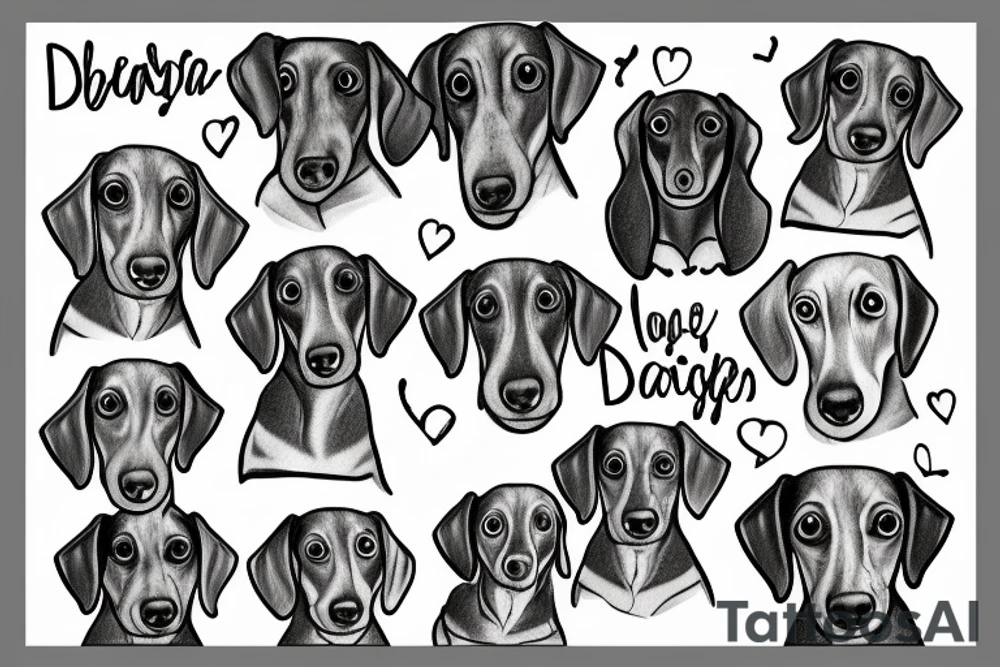 Dachshund tattoo idea