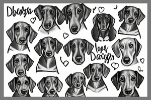 Dachshund tattoo idea