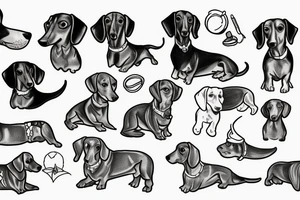 Dachshund tattoo idea