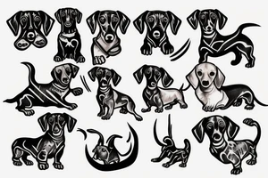 Dachshund tattoo idea