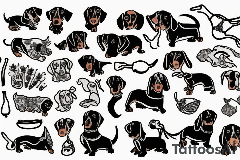 Dachshund tattoo idea