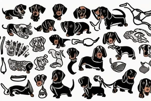 Dachshund tattoo idea