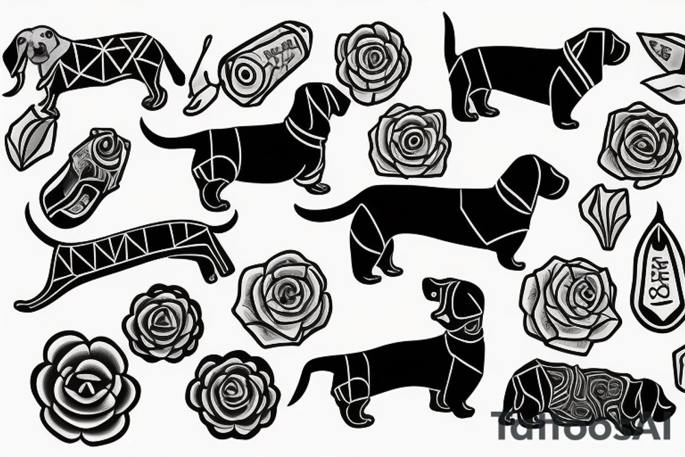 Dachshund tattoo idea