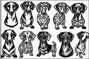 Dachshund tattoo idea