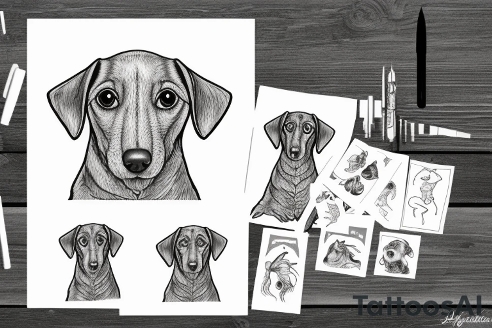 Dachshund tattoo idea