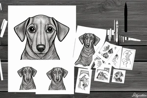 Dachshund tattoo idea
