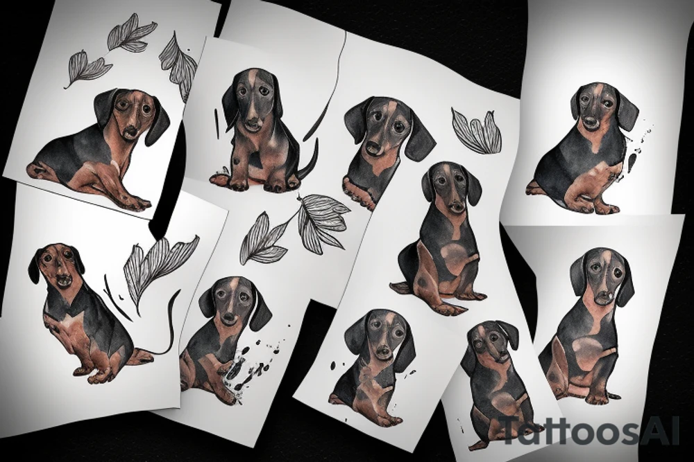 Dachshund tattoo idea