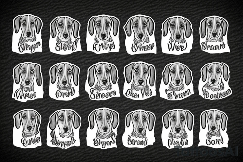 Dachshund tattoo idea
