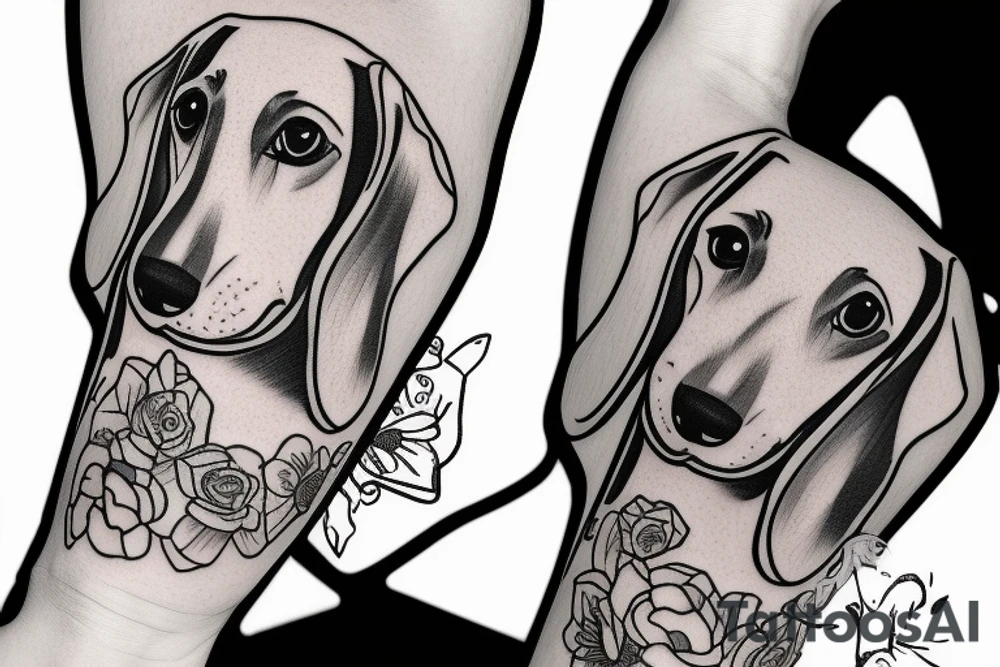 Dachshund tattoo idea
