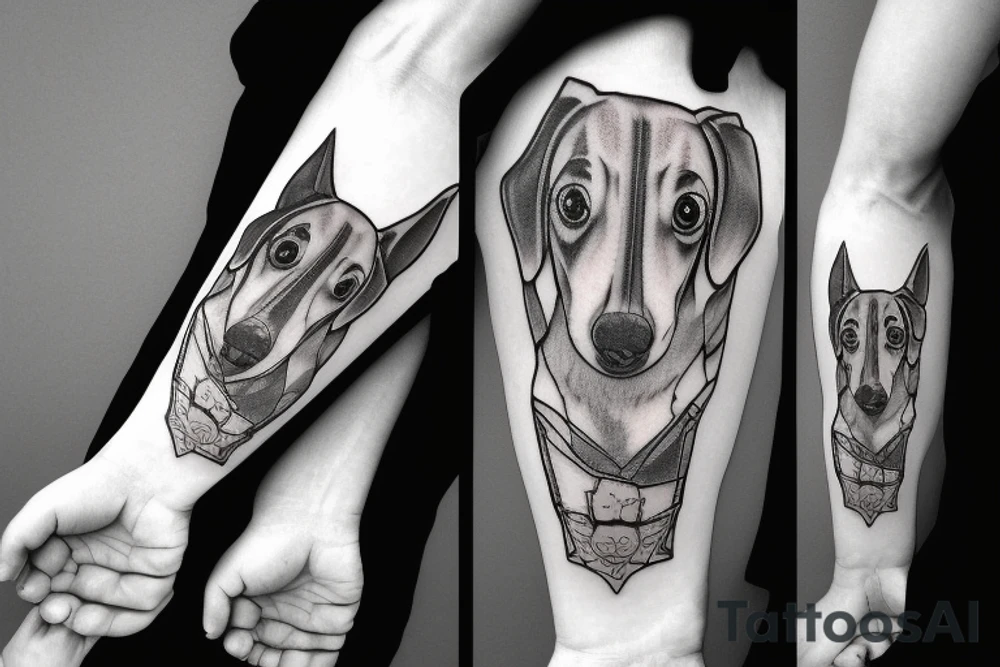 Thor as a Dachshund tattoo idea