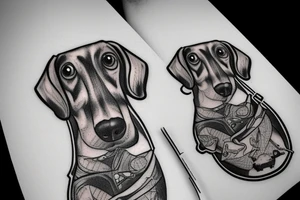 Thor as a Dachshund tattoo idea