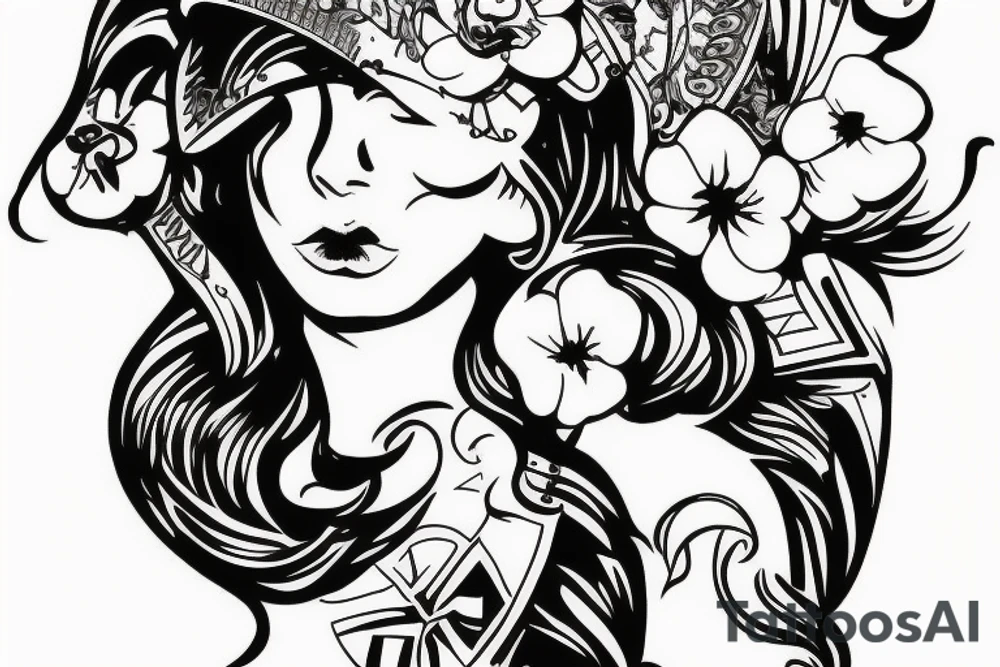 Ukraine women war tattoo idea