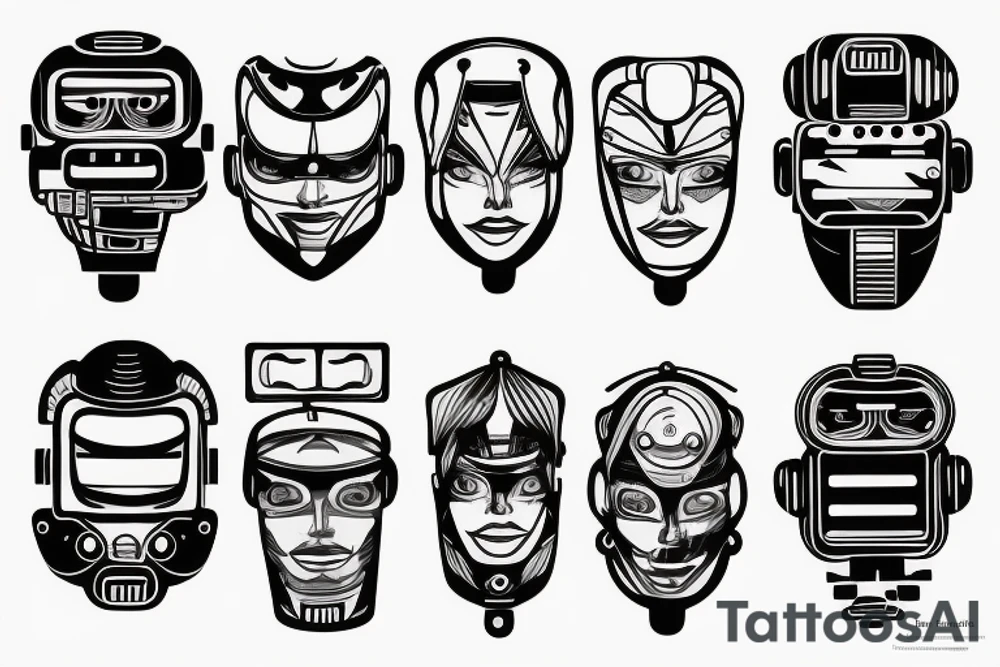Robot tattoo idea