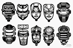 Robot tattoo idea