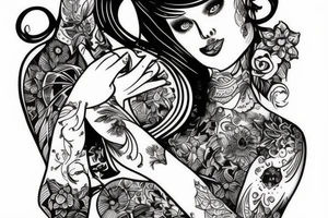 Ukrainian women tattoo idea