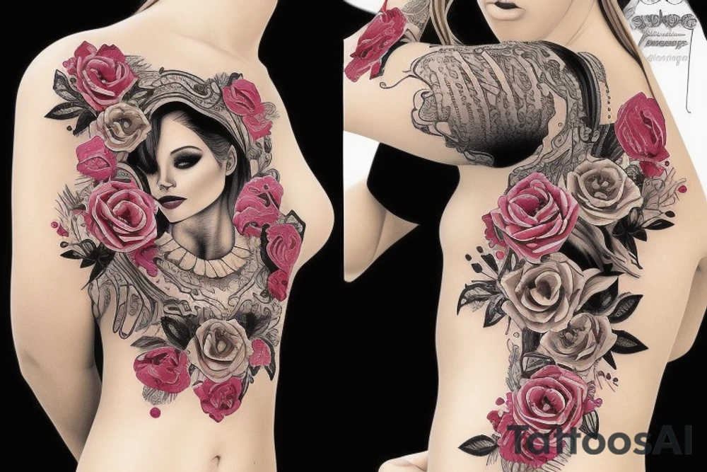 Ukrainian women, no flowers tattoo idea
