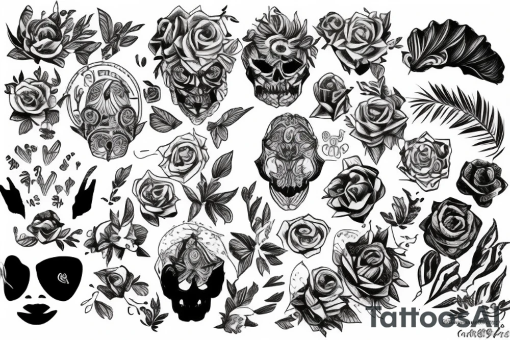 Half sleeves tattoo idea