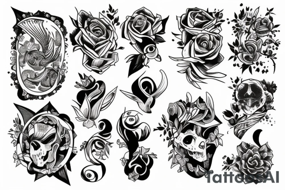 Half sleeves tattoo idea
