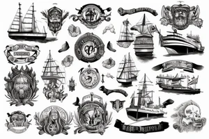 Wikingerschiffe tattoo idea