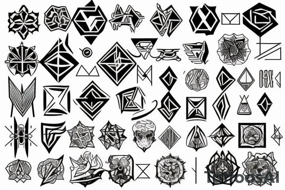 Esoteric alchemy tattoo idea
