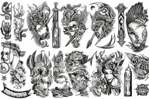 Erstelle ein noch nicht existierendes tattoo der nordischen Mythologie tattoo idea