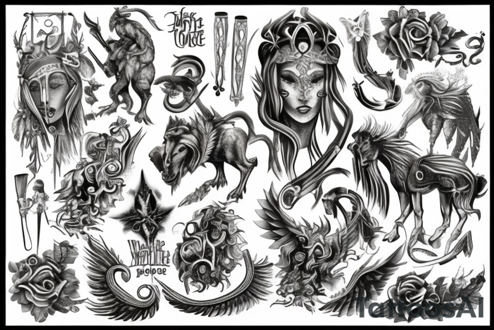 Erstelle ein noch nicht existierendes tattoo der nordischen Mythologie tattoo idea