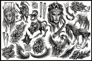 Erstelle ein noch nicht existierendes tattoo der nordischen Mythologie tattoo idea