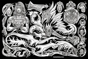 Erstelle ein noch nicht existierendes tattoo der nordischen Mythologie tattoo idea