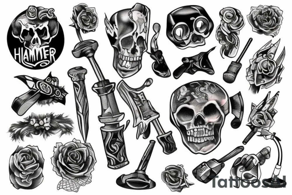 hammer tattoo idea