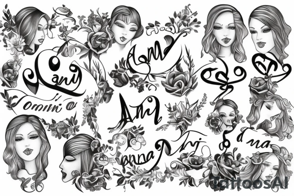 Sign “Anna” tattoo idea