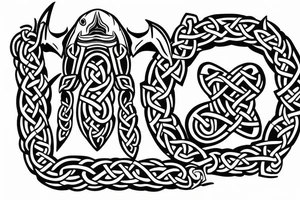 Viking tatoo, Shark, celtic, triskele tattoo idea