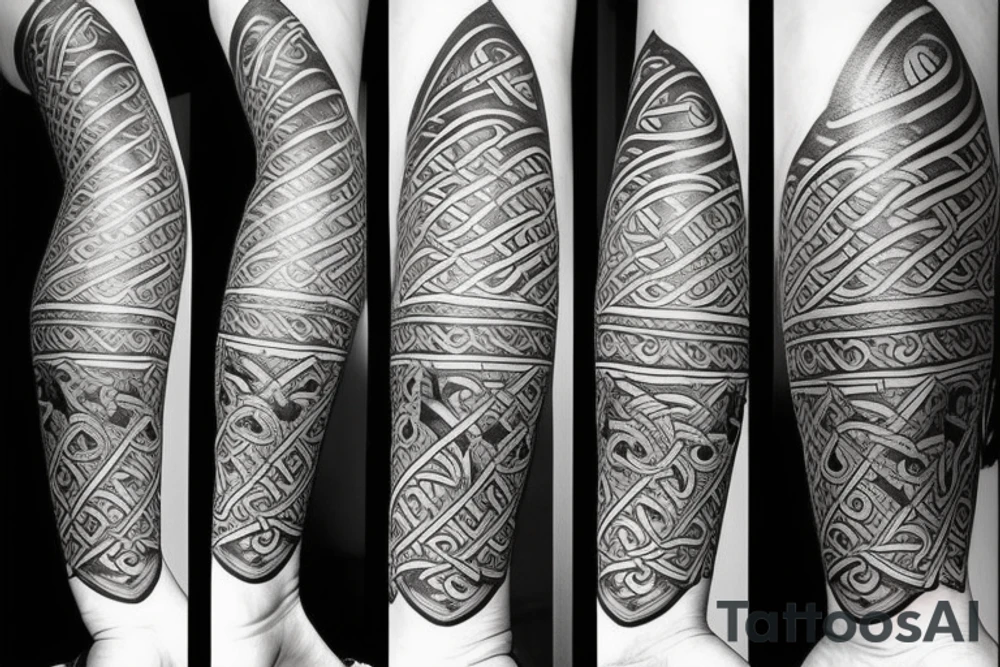 Viking tatoo, Shark, celtic, triskele - spiral, shark head is in triskele, lower leg tatoo tattoo idea