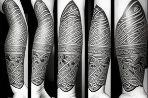 Viking tatoo, Shark, celtic, triskele - spiral, shark head is in triskele, lower leg tatoo tattoo idea