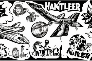 Harrier dropping bombs tattoo idea