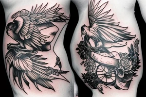 Harrier dropping bombs tattoo idea
