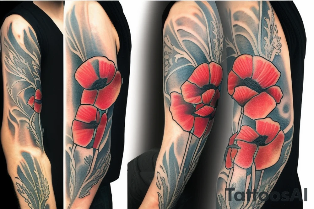 Poppies tattoo idea
