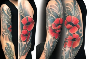 Poppies tattoo idea