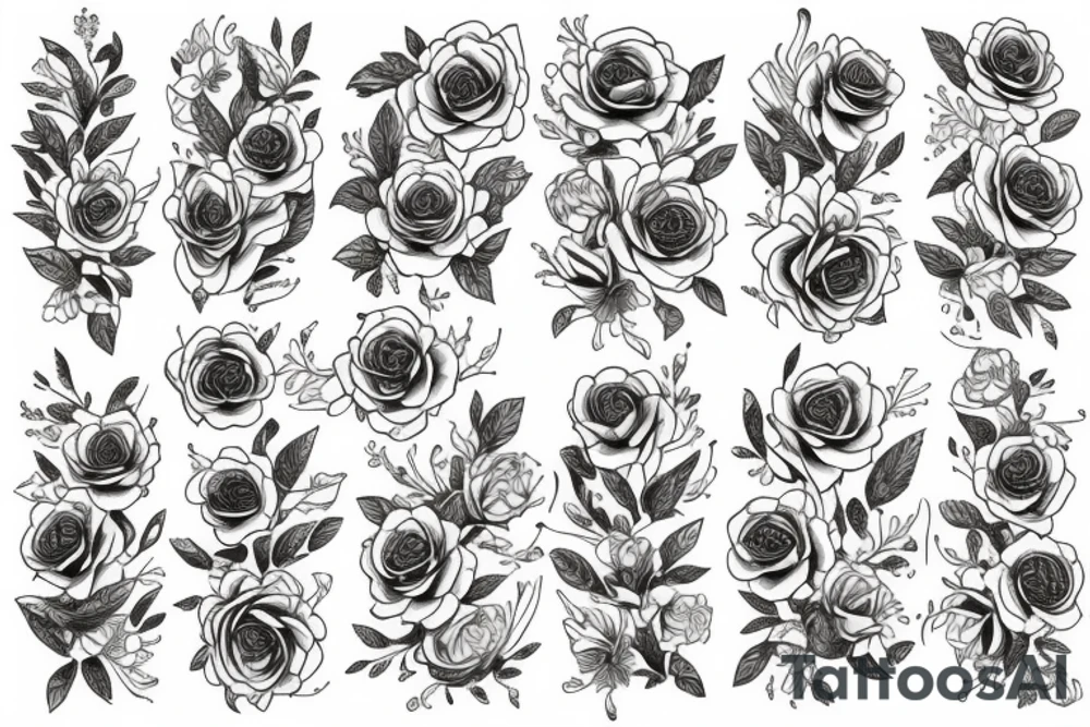 Flowers tattoo idea
