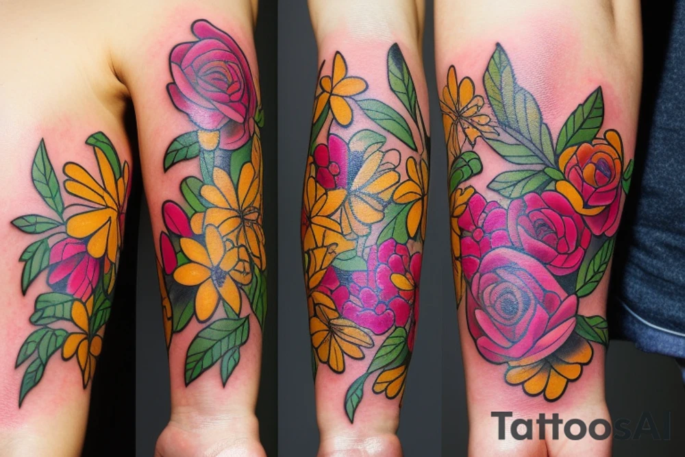 Flowers tattoo idea