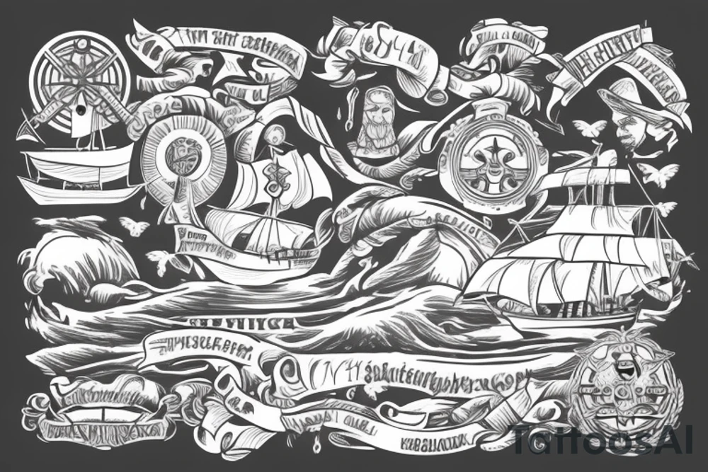 Wikingerschiffe tattoo idea