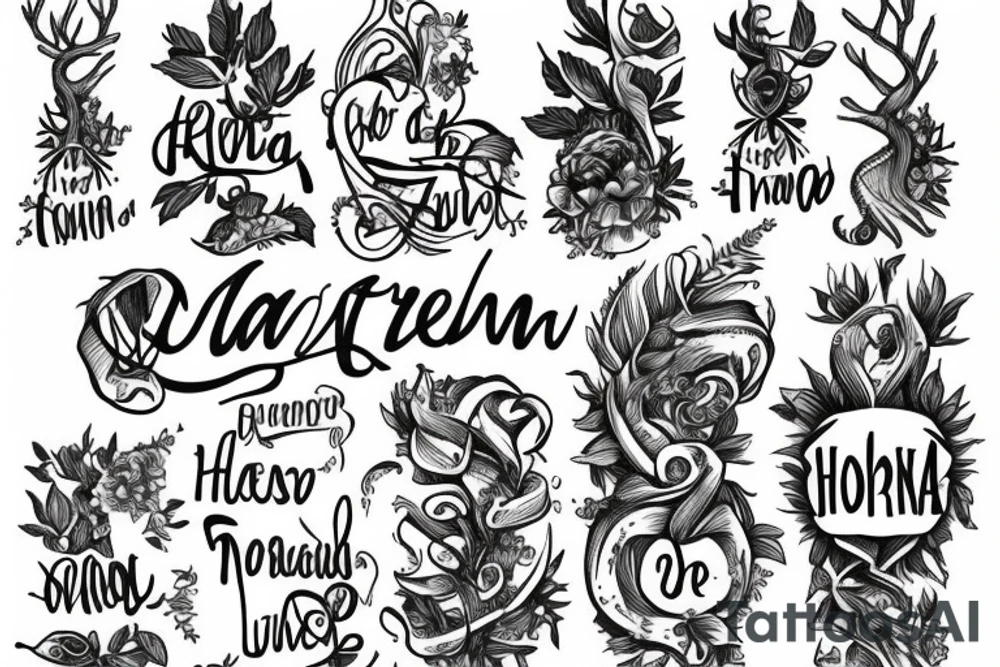 The Name Helena as a tree. tattoo idea