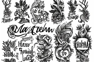 The Name Helena as a tree. tattoo idea