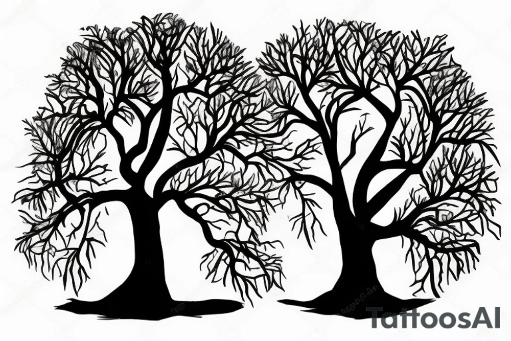 Tree in Sunset. tattoo idea