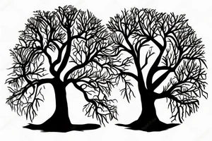 Tree in Sunset. tattoo idea