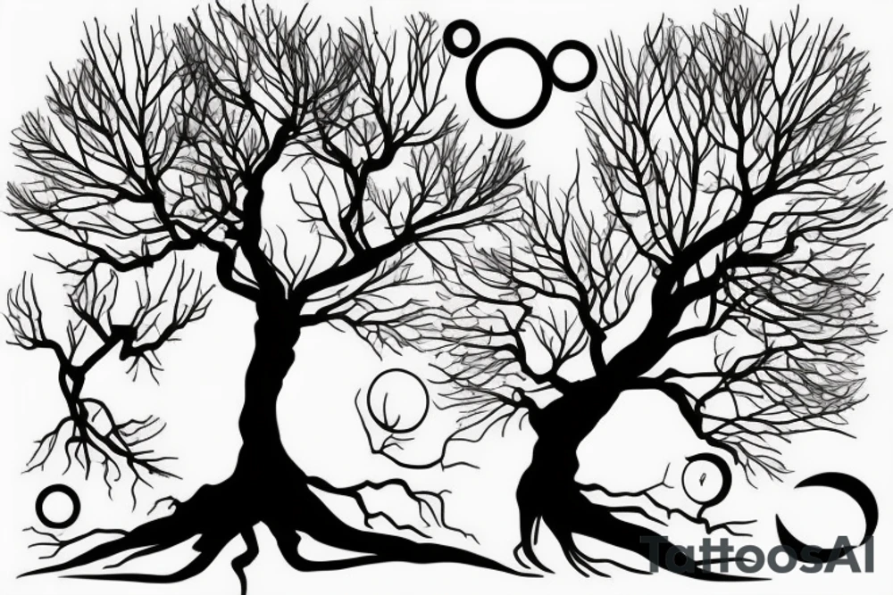 Tree in Sunset. tattoo idea