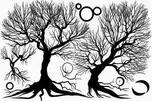 Tree in Sunset. tattoo idea
